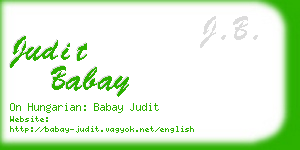 judit babay business card